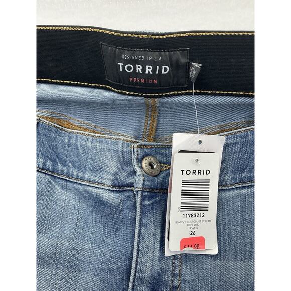 Torrid Jeans Bombshell Skinny Denim Stretch Dark Wash Women’s Size 26R New NWT - Picture 16 of 16